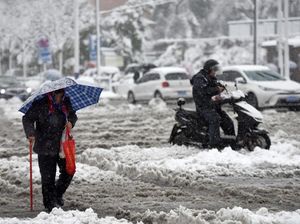 Penampakan Musim Dingin Ekstrem di Beberapa Negara
