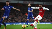 Sementara itu, Arsenal membuat 14 percobaan mencetak gol dan enam yang mengarah ke gawang Chelsea. Foto: Julian Finney/Getty Images