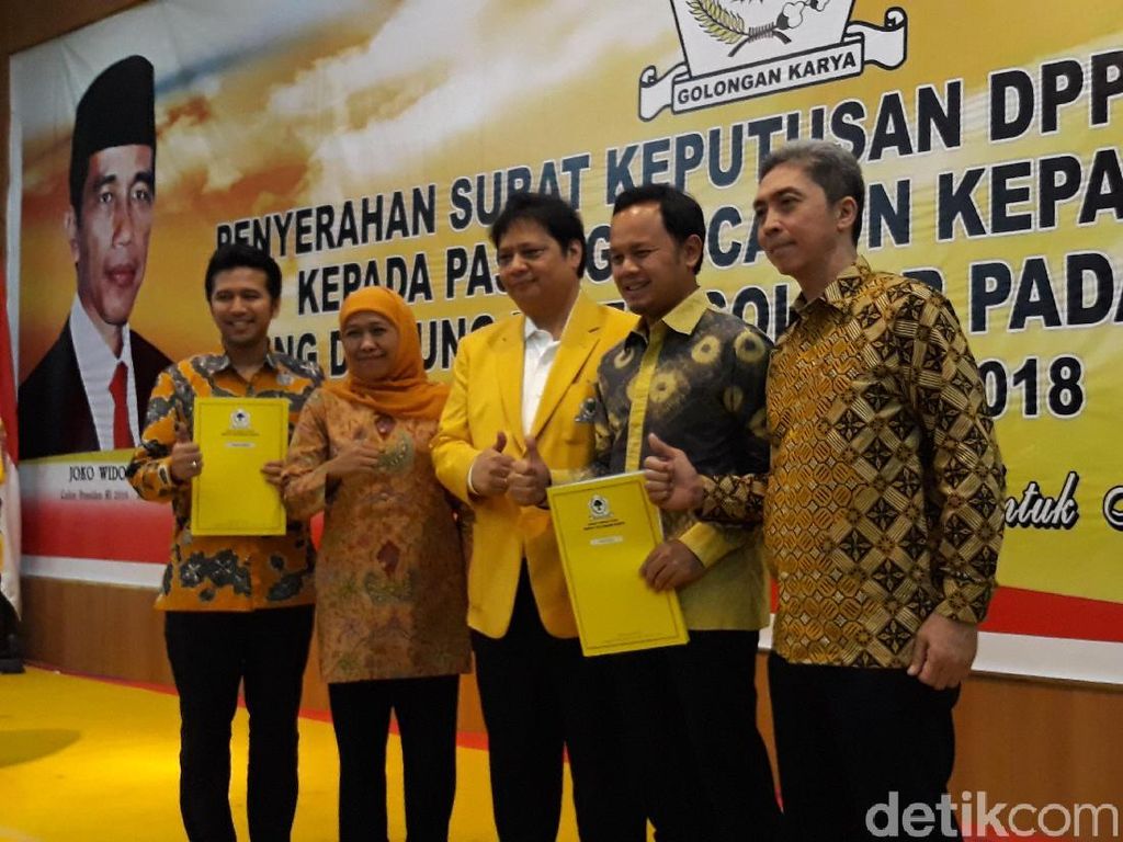 Golkar Serahkan Rekomendasi Pilgub ke Letjen Edy hingga Khofifah Golkar Serahkan Rekomendasi Pilgub ke Letjen Edy hingga Khofifah