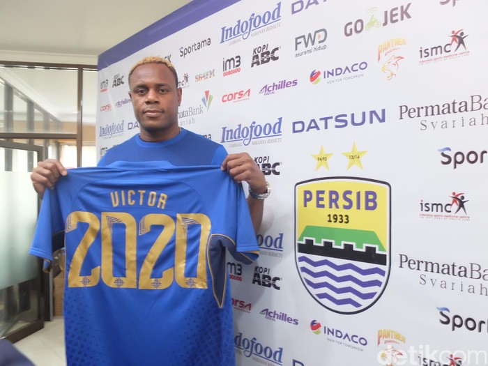 Victor Igbonefo di Graha Persib, Jalan Sulanjana, Kota Bandung, Jumat (5/1/2018).