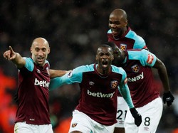 Meski Spurs dominan, West Ham unggul lebih dulu melalui gol Pedro Obiang di menit ke-70. Foto: Eddie Keogh/Reuters