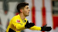 Setiap pesepakbola punya mimpi dan salah satu mimpi saya adalah bermain untuk Real Madrid. Tidak banyak pemain di dunia yang dapat kesempatan untuk memakai seragam itu, ucap Christian Pulisic. Foto: Ralph Orlowski/Reuters