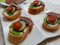 Resep Camilan: Crostini with Fiesta Beef Slice
