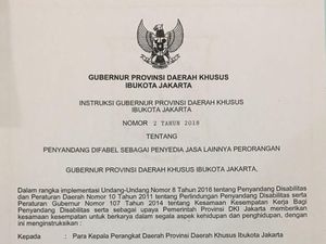 Anies Keluarkan Instruksi Gubernur: Beri Kesempatan Kerja Difabel