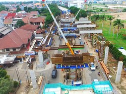 Jalur LRT Velodrome-Kelapa Gading Tersambung Bulan Ini