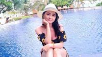 Foto Kemesraan Dewi Persik dan Angga Wijaya saat Liburan di Maldives