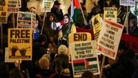 Foto: Demo Warga AS Tuntut ABG Palestina Penampar Tentara Israel Bebas
