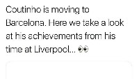 Kepindahan Coutinho ke Barcelona terbilang wajar mengingat dia butuh trofi untuk melengkapi kariernya. Coba tengok berapa jumlah trofinya di Liverpool? (Istimewa)