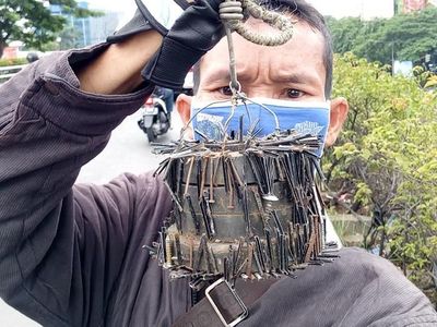 Ini Penampakan Ranjau Paku yang Berhasil Dikumpulkan Rohim