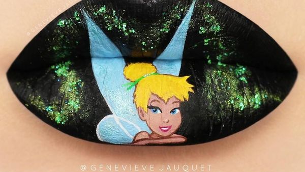 Bikin Takjub! Pakai Lipstik, Makeup Artist Buat Lukisan Indah di Bibirnya