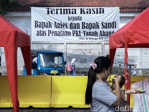 Suasana Terkini PKL Tanah Abang yang Ditata Anies