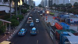 Kondisi Jl Thamrin yang Sebentar Lagi Bakal Kembali Dihadiri Pemotor