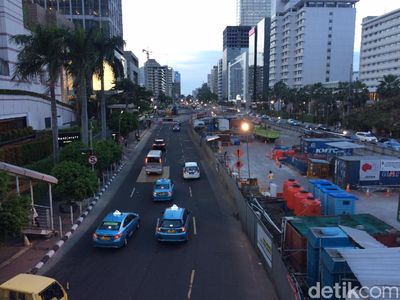 Kondisi Jl Thamrin yang Sebentar Lagi Bakal Kembali Dihadiri Pemotor