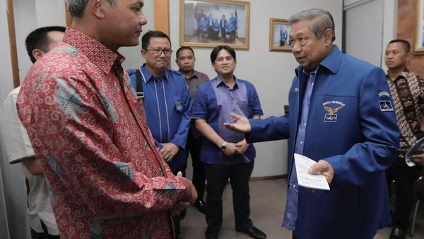 Momen SBY Beri Wejangan ke Ganjar Jelang Pengumuman Pilgub Jateng