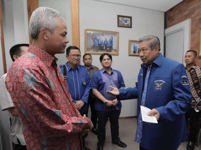 Momen SBY Beri Wejangan ke Ganjar Jelang Pengumuman Pilgub Jateng