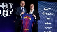 Pemain dengan pembelian termahal Barcelona dipegang Philippe Coutinho yang kini lagi dipinjamkan ke Aston Villa dan punya opsi dibeli permanen pada musim panas 2022 nanti. Barca mendatangkan Coutinho dari Liverpool di tahun 2018 seharga 135 juta Euro atau setara Rp 2,2 triliun (Getty Images)