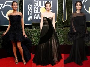 Pesona Para Selebriti Cantik Bergaun Hitam di Golden Globe 2018 Pesona Para Selebriti Cantik Bergaun Hitam di Golden Globe 2018