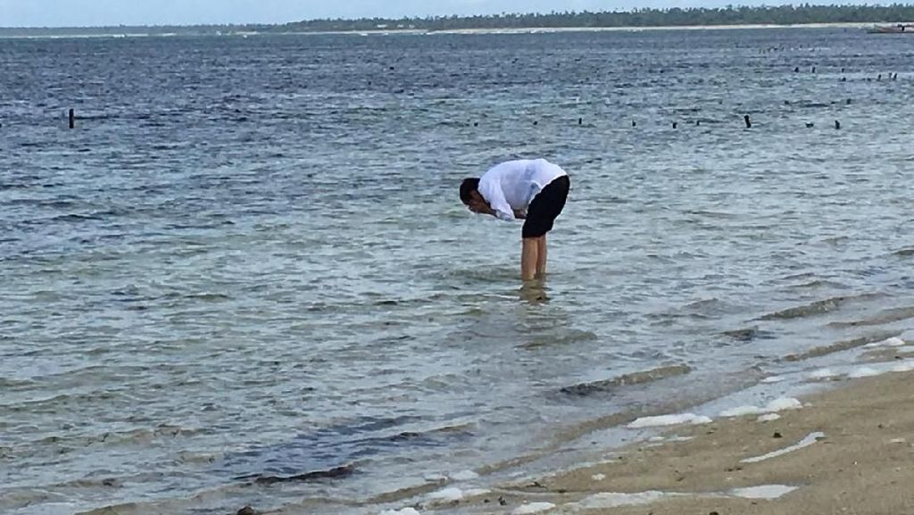 Foto: Jokowi dan Pantai Cantik di Ujung Selatan Indonesia Foto: Jokowi dan Pantai Cantik di Ujung Selatan Indonesia