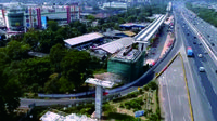 Keren, Begini Penampakan LRT Cibubur-Cawang dari Udara