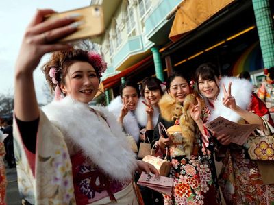 Cantiknya Gadis-gadis Jepang saat Rayakan Hari Kedewasaan