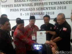 Bambang-Matoha Jadi Pendaftar Pertama Pilbup Temanggung