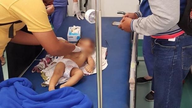 korban saat berada di RS Unair