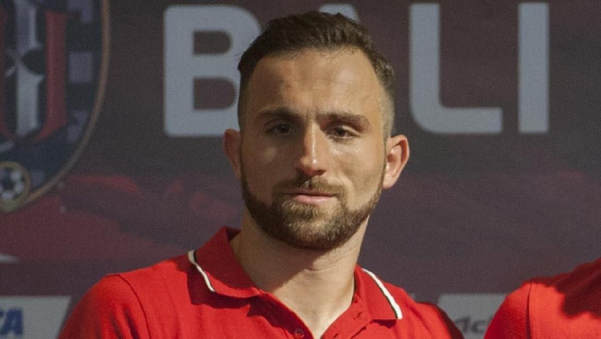 Striker bali United Ilija Spasojevic. (Foto: Nyoman Budhiana/ANTARA FOTO)