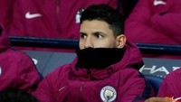 Aguero cuma jadi pemain cadangan saat City menjamu Bristol di leg pertama semifinal Piala Liga Inggris di Etihad Stadium, Rabu (10/1/2018) dinihari WIB. Foto: Andrew Yates/Reuters