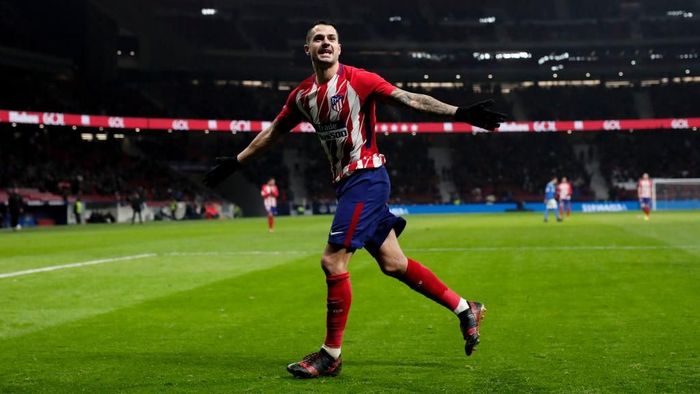 Vitolo saat merayakan golnya untuk Atletico (Foto: Gonzalo Arroyo Moreno/Getty Images) Vitolo saat merayakan golnya untuk Atletico (Foto: Gonzalo Arroyo Moreno/Getty Images)