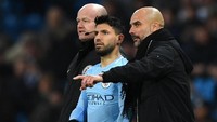 Setelah menyamakan skor, City berusaha menambah gol dengan memainkan Aguero dalam 20 menit terakhir. Foto: Gareth Copley/Getty Images