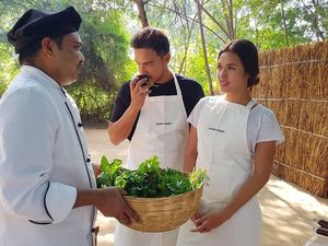 Mengintip Keseruan Hamish Daud dan Raisa Membuat Masakan India