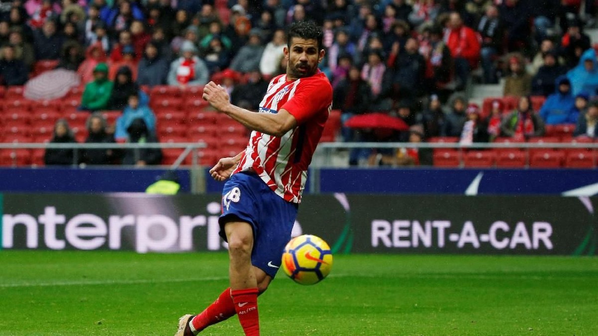 Diego Costa sudah bikin dua gol dan satu assist sejak kembali ke Atletico Madrid (Javier Barbancho/Reuters)