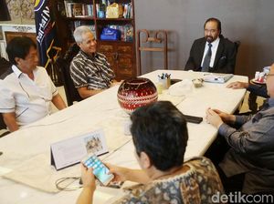 Foto: Suasana Pertemuan Surya Paloh dan Ganjar Pranowo