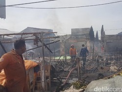 118 Kios Pasar Ciruas Serang Terbakar, Pemkab akan Relokasi Pedagang