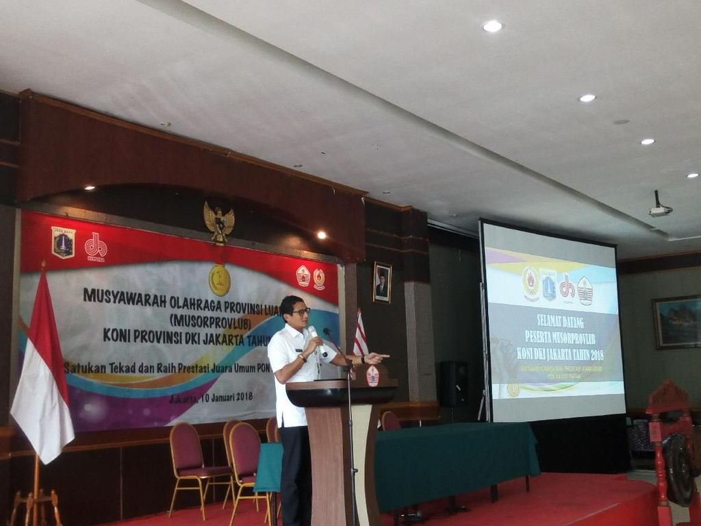Buka Musyawarah Olahraga, Sandi Minta KONI DKI Sukseskan Asian Games Buka Musyawarah Olahraga, Sandi Minta KONI DKI Sukseskan Asian Games