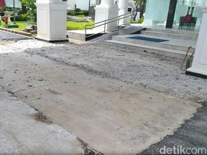 Ganti Tahun, Pengerjaan Drainase Kompleks Istana Capai 95%
