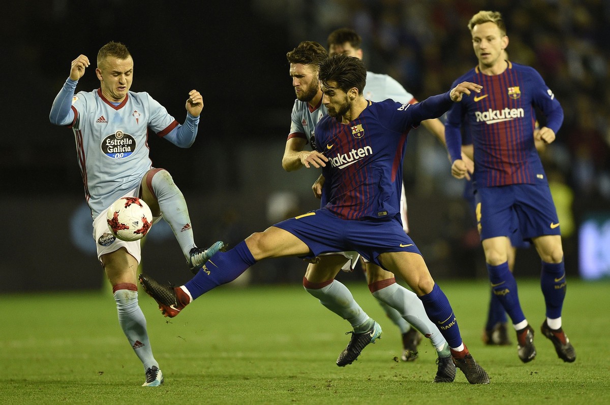 Celta mengimbangi Barcelona 1-1 di leg I. (Foto: Octavio Passos/Getty Images)