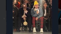 Bellerin memang mempunyai banyak teman-teman dari dunia fashion. Tak heran kalau dia biasa tampil gaya. (Foto: dok.Twitter)