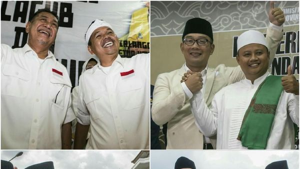 Foto: 4 Pasangan Cagub-Cawagub yang Berebut Tanah Pasundan