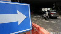 Uji Coba Sistem Satu Arah di Kawasan Stasiun Sudirman