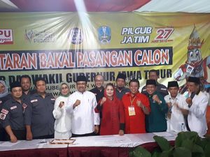 Selesai Daftar ke KPU, Gus Ipul-Puti Bicara soal Takdir Duet