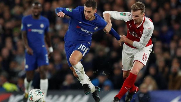 Arsenal vs Chelsea sama-sama tujuh kali ke final Piala Liga Inggris.