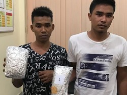 Selundupkan Sabu 2 Kg dari Malaysia, 2 Pria Diringkus di Riau