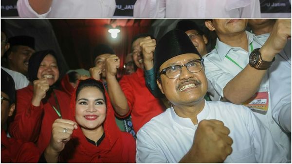 Foto: Khofifah-Emil Temui Pendukung, Puti Menari di Banyuwangi