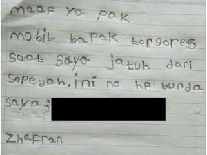 Bocah yang Mau Ganti Kerusakan Mobil Sempat Dinyinyirin Warganet