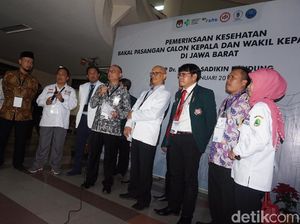 Hasil Tes Kesehatan 4 Paslon Pilgub Jabar Diumumkan 16 Januari