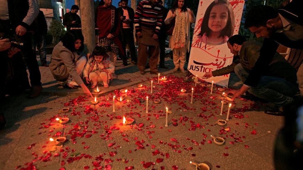 Lilin untuk Zainab, Bocah yang Diperkosa Lalu Dibunuh di Pakistan