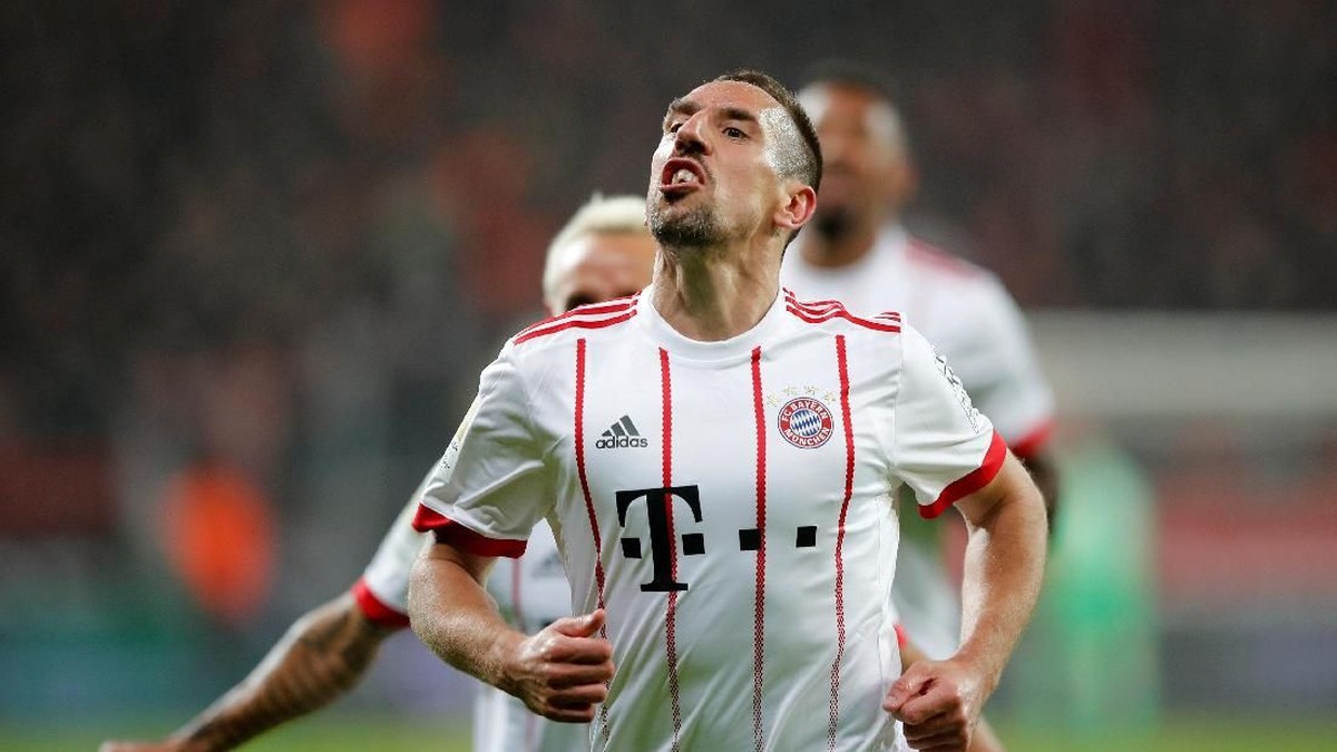 Franck Ribery kontraknya cuma sampai 2018 di Bayern Munich (Wolfgang Rattay/Reuters)