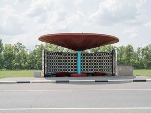 Halte Bus Antik di Era Kejayaan Uni Soviet