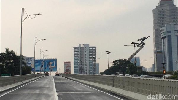 Penampakan Flyover Pancoran H-1 Sebelum Uji Coba